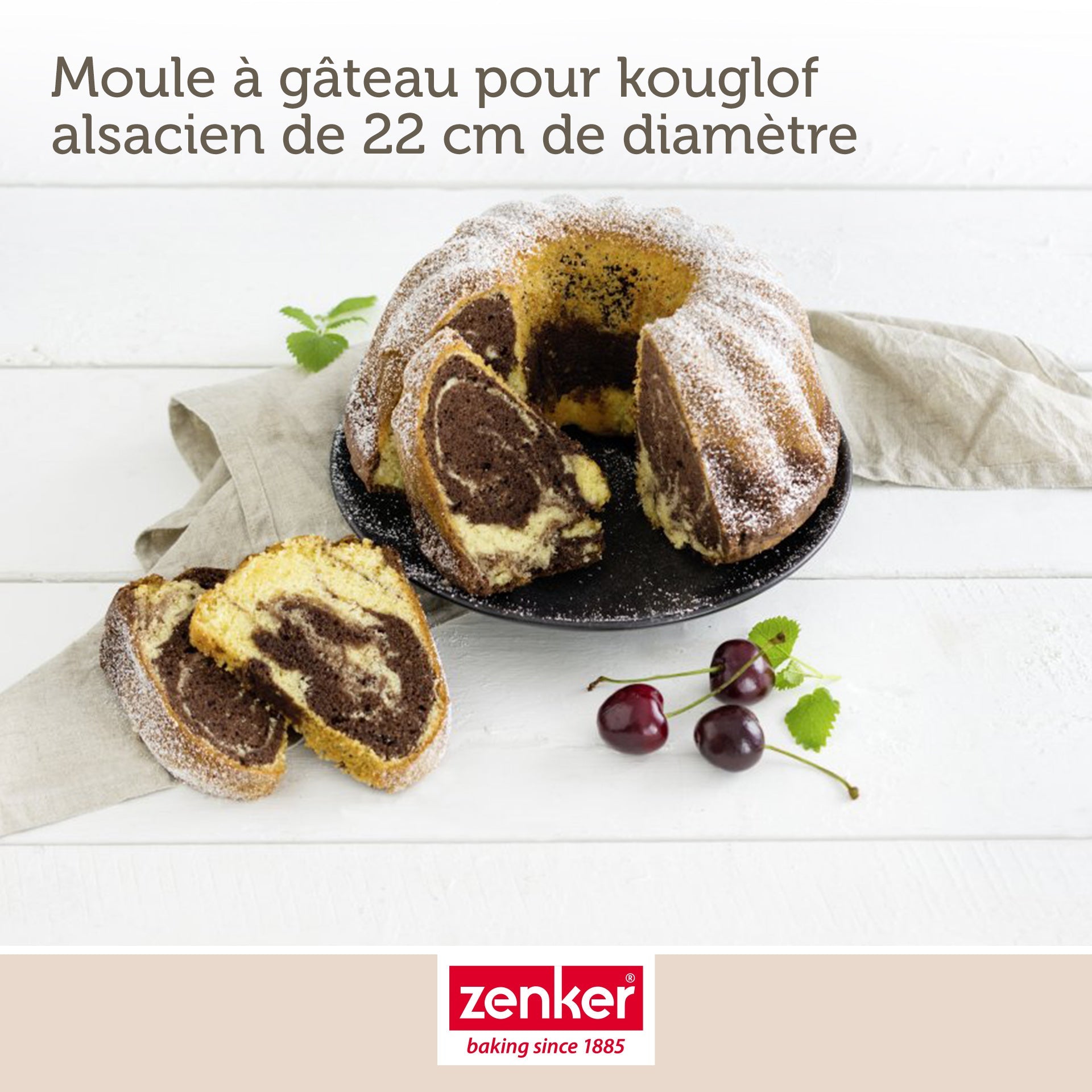 Zenker - Lot De 2 Moules À Gâteaux 22/22 Cm En Acier Black Metallic Black Mettallic Zenker Black Mettallic - Noir