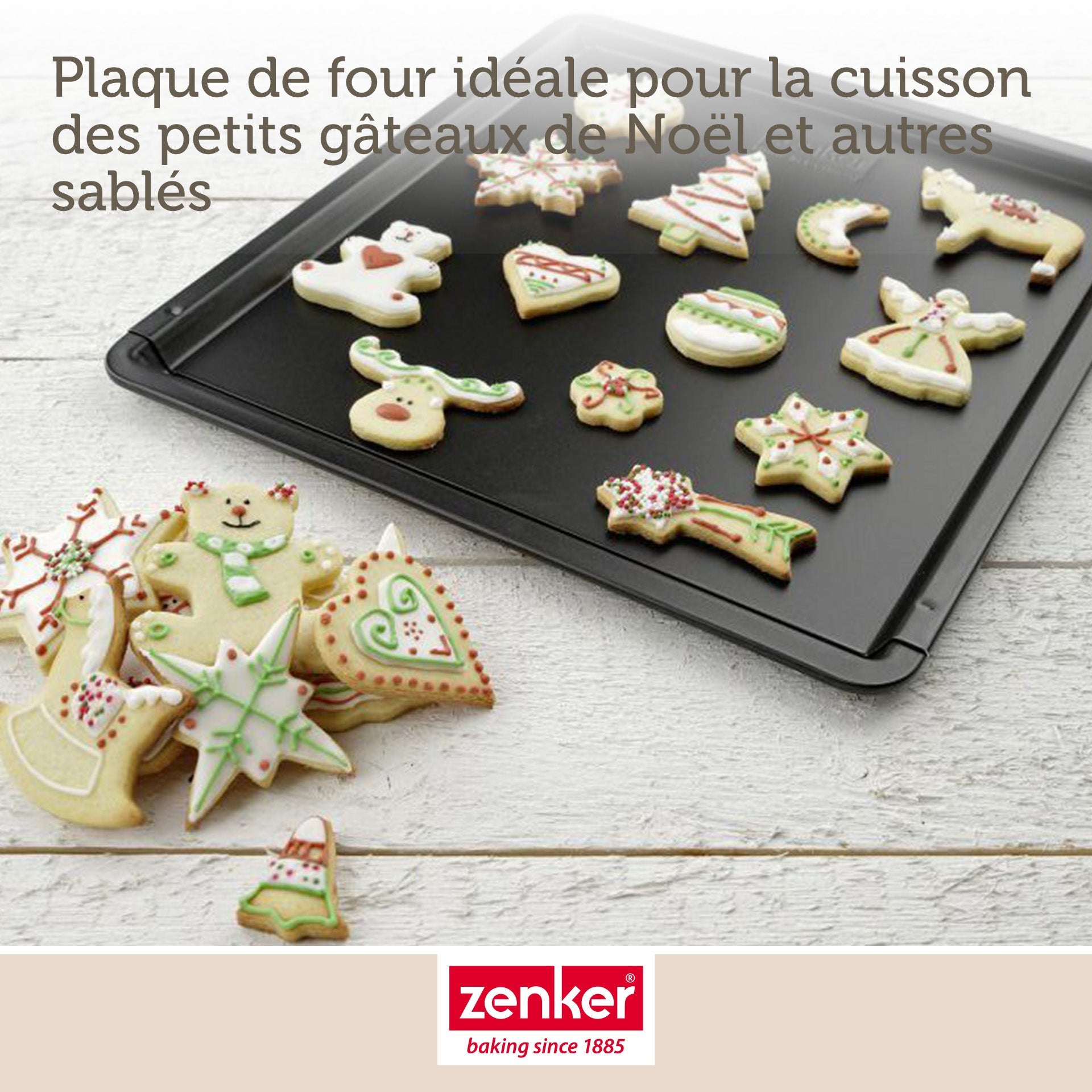 Zenker - Ensemble De 2 Plaques À Pâtisserie Extensible De 37 À 52 X 33 Cm Zenker Black Metallic - Noir