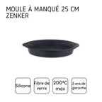 Zenker - Lot De 2 Moules À Gâteaux 25/25 Cm En Silicone Fibre De Verre Silicone Fibre De Verre Silicone Fibre De Verre Zenker Silicone Fibre De Verre - Noir|Gris