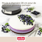 Zenker - Lot De 2 Moules À Gâteaux 28/28 Cm En Acier Zenker Energy - Gris
