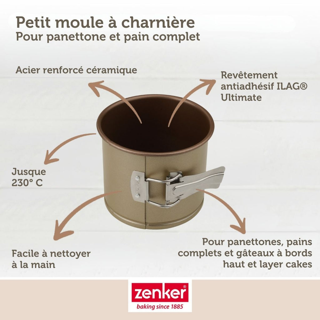 Zenker - Lot De 2 Moules À Gâteaux 12/12 Cm En Acier Zenker Mojave Gold - Or