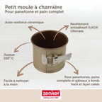 Zenker - Lot De 2 Moules À Gâteaux 12/12 Cm En Acier Zenker Mojave Gold - Or