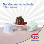 Dr Oetker - Lot De 6 Moules À Flans Avec Couvercle 6,3 X 7,5 Cm Dr. Oetker Rétro - Coloré
