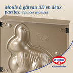 Dr Oetker - Moule À Gâteaux 3D En Forme De Lapin De Pâques 600 Ml Dr.Oetker - Or