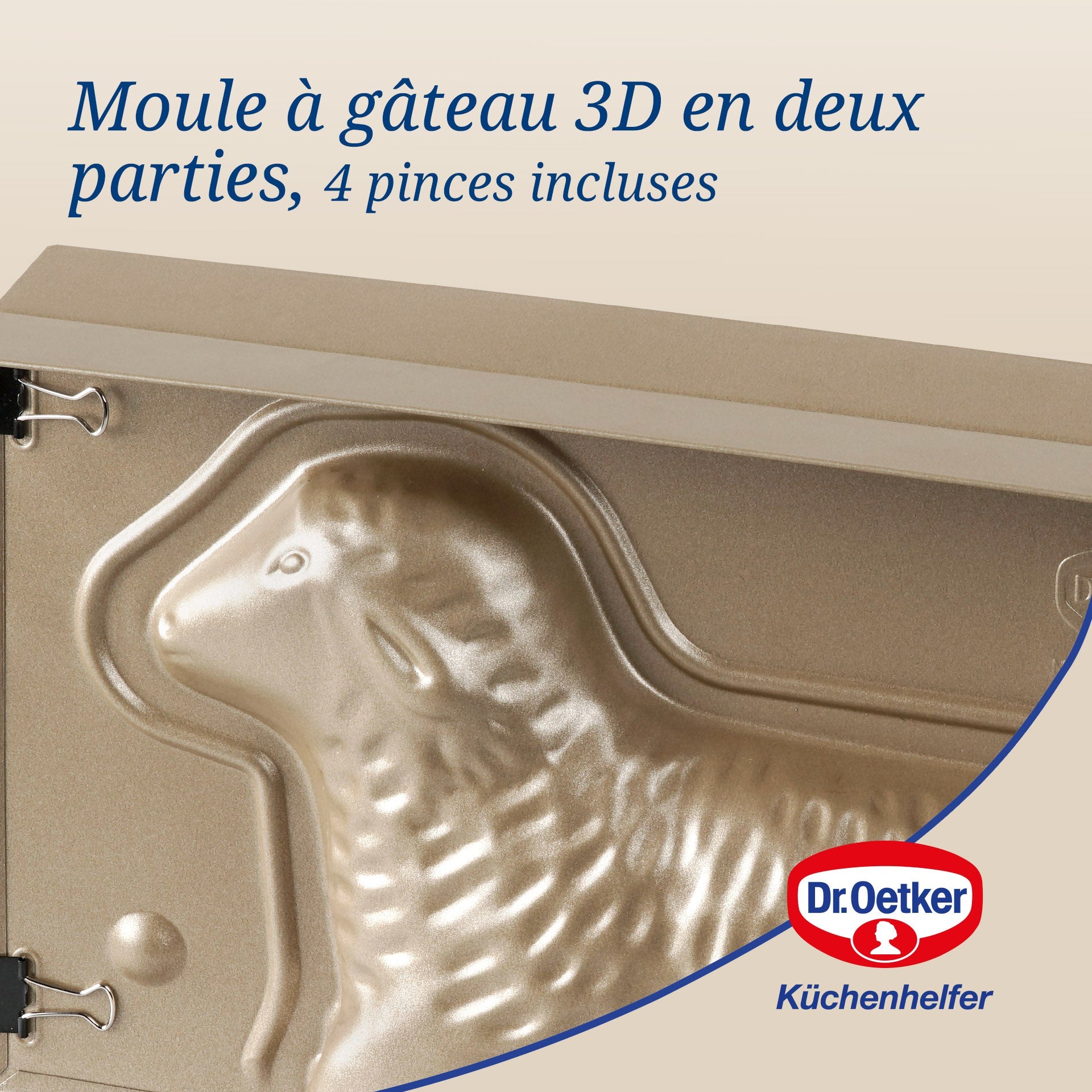 Dr Oetker - Moule À Gâteaux Agneau Pascal Dr. Oetker Baker Edition - Or