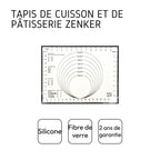 Zenker - Tapis De Cuisson En Silicone 40 X 30 Cm Zenker Smart Pastry - Blanc|Noir