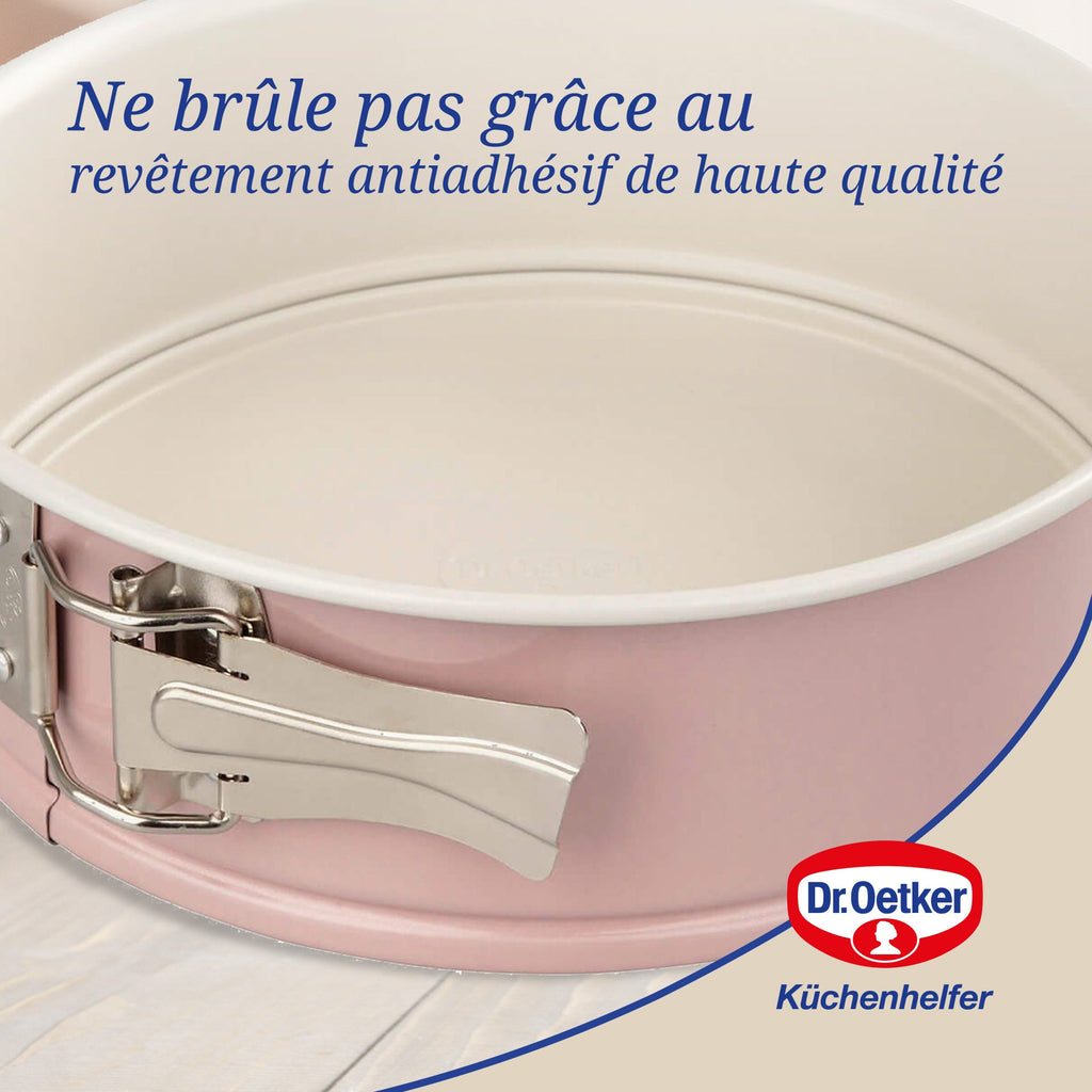 Dr Oetker - Moule À Manqué À Charnière 20 Cm Dr. Oetker Rétro - Rose