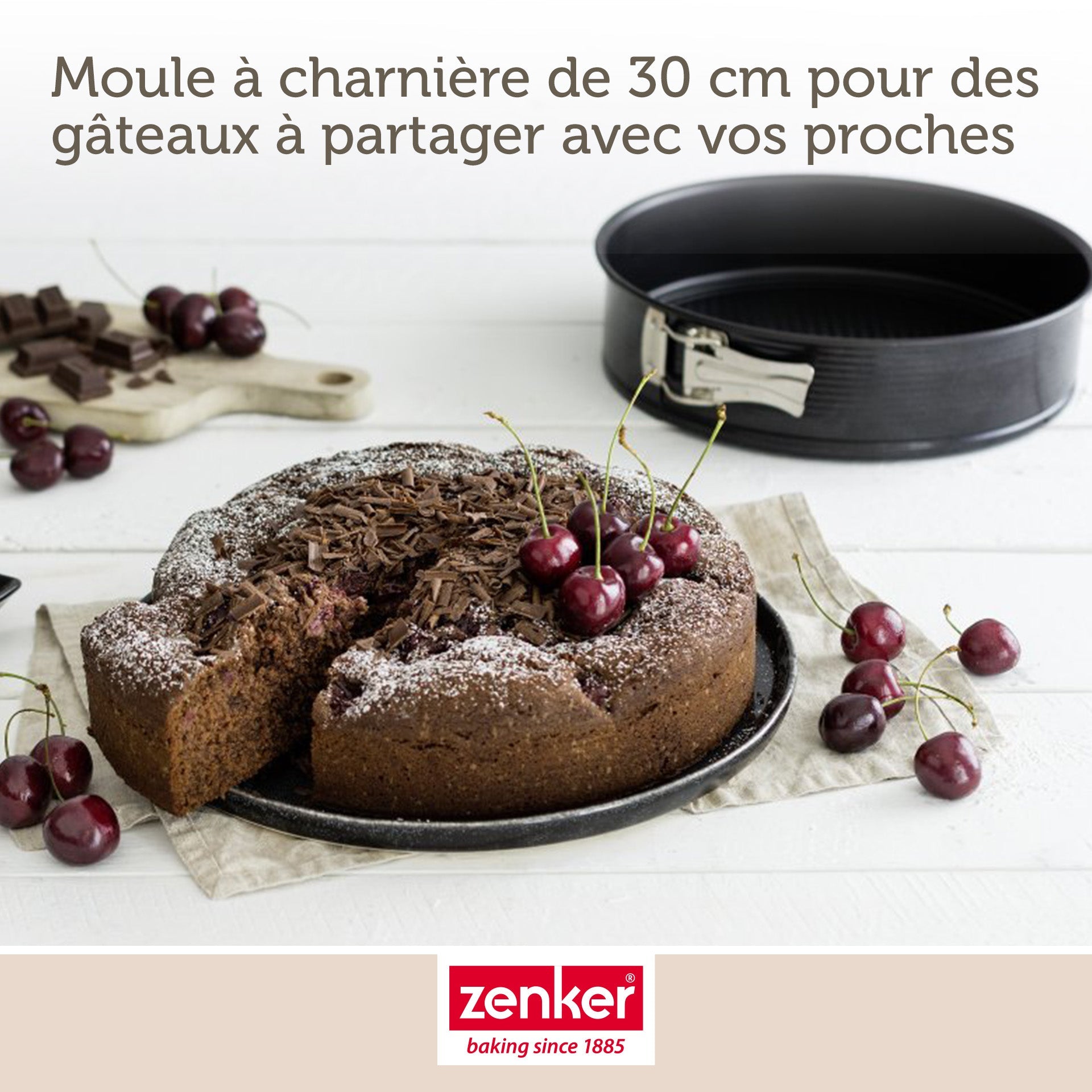 Zenker - Moule À Manqué À Charnière 30 Cm Zenker Black Metallic - Noir