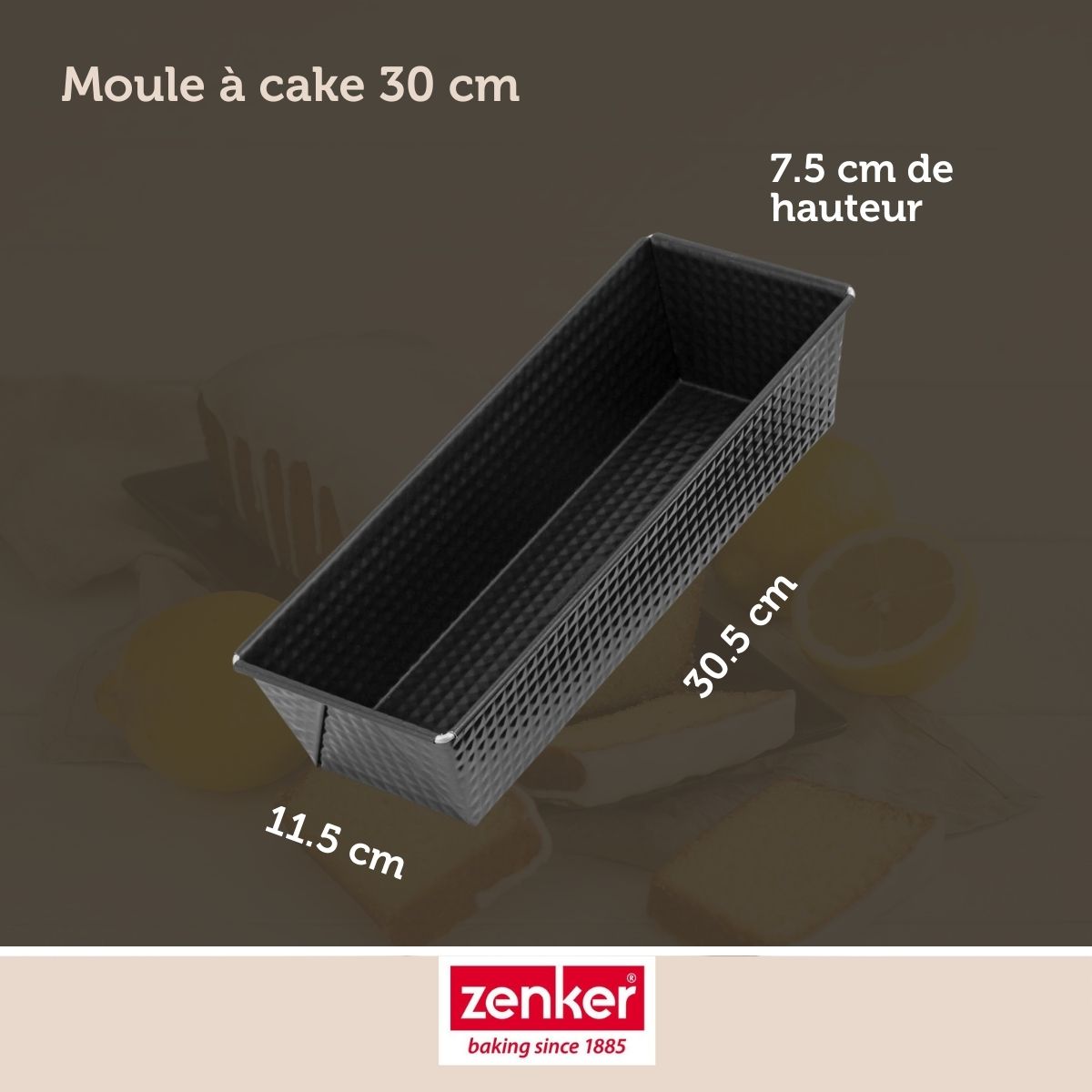 Zenker - Moule À Cake 30,5 Cm Zenker Black Metallic - Noir