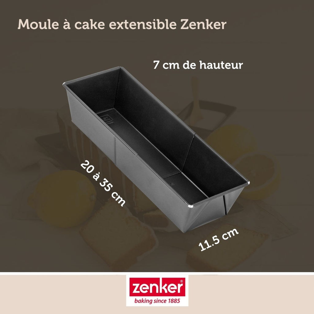 Zenker - Moule À Cake Extensible 20 À 35 Cm Zenker Black Metallic - Noir