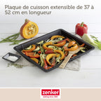 Zenker - Plaque De Cuisson Four Extensible De 37 À 52 Cm Zenker Black Metallic - Noir