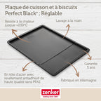 Zenker - Plaque De Cuisson Four Extensible De 37 À 52 Cm Zenker Perfect Black + - Noir