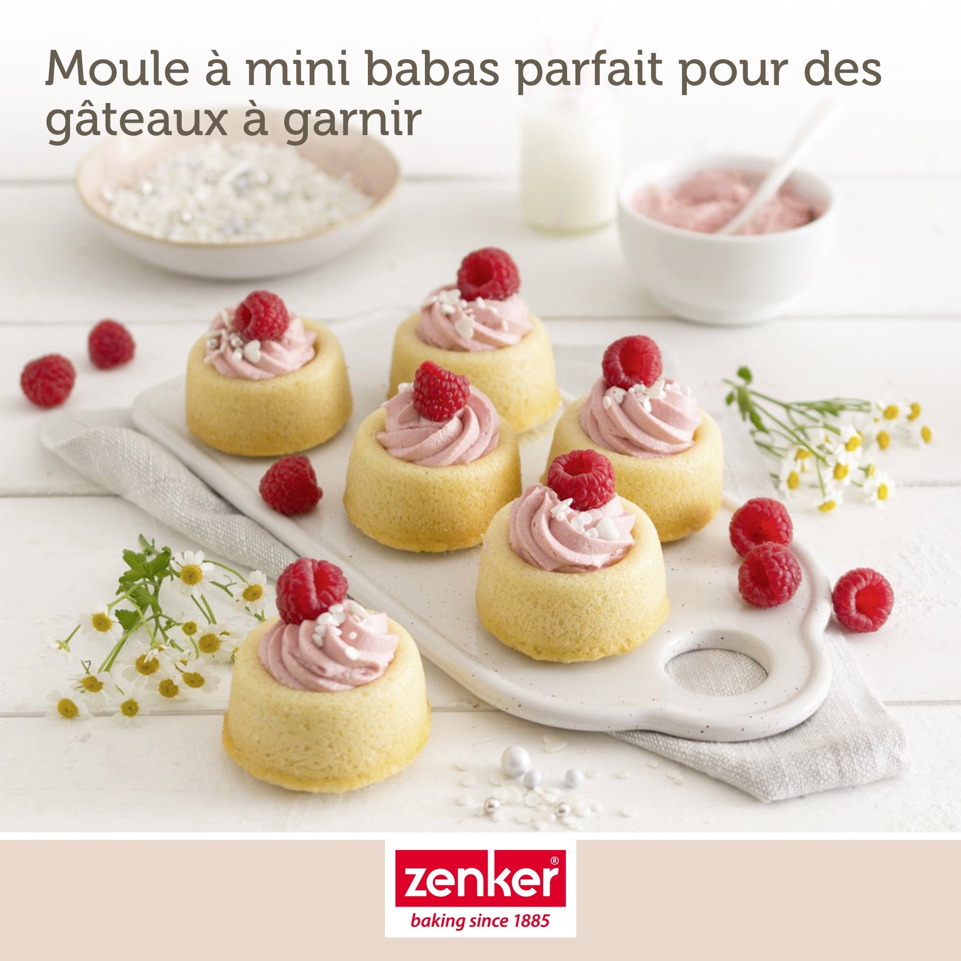 Zenker - Moule 12 Babas Au Rhum Zenker Spécial Créative - Noir