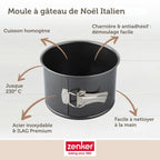Zenker - Moule À Panettone À Charnière 18 Cm Zenker Black Metallic - Noir