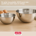 Zenker - Set Pâtisserie Avec Moule À Manqué À Charnière 26 Cm, 2 Bols À Mixer Et Spatule Zenker - Vert|Inox