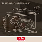 Zenker - Lot De 2 Moules À Gâteaux 3D En Forme D'Agneau Pascal 900 Ml Zenker Special Season - Noir