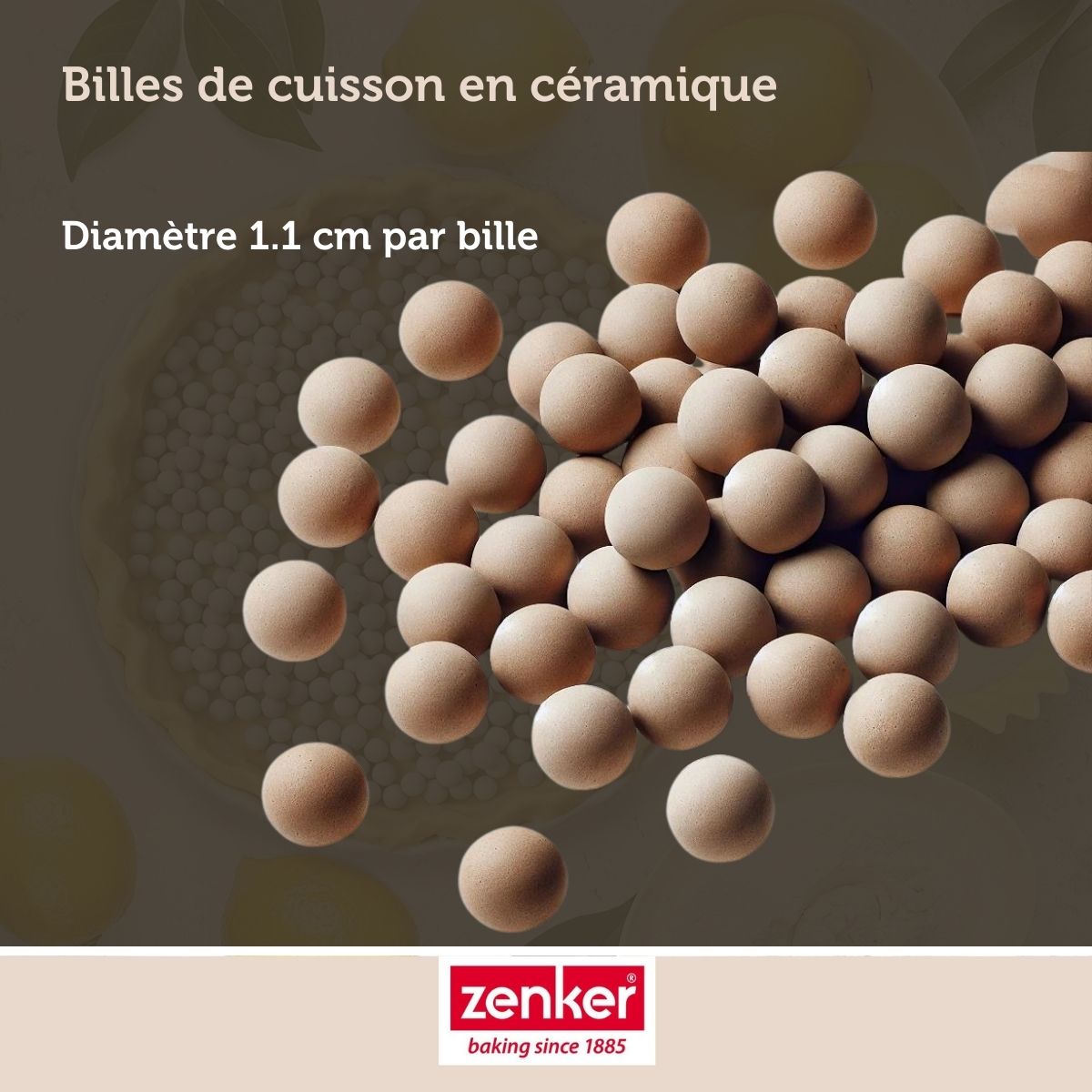 Zenker - 2 Pots 600G Billes De Cuisson Pour Pâte Sablée Zenker Smart Pastry - Gris|Transparent