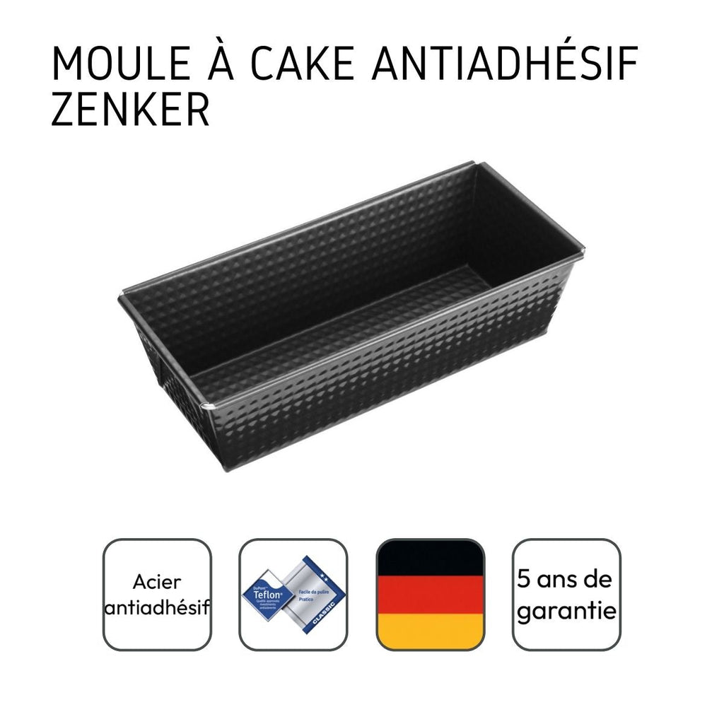 Zenker - Lot De 2 Moules À Cake 30,5 Cm Zenker Black Metallic - Noir