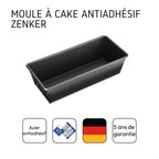 Zenker - Lot De 2 Moules À Cake 30,5 Cm Zenker Black Metallic - Noir