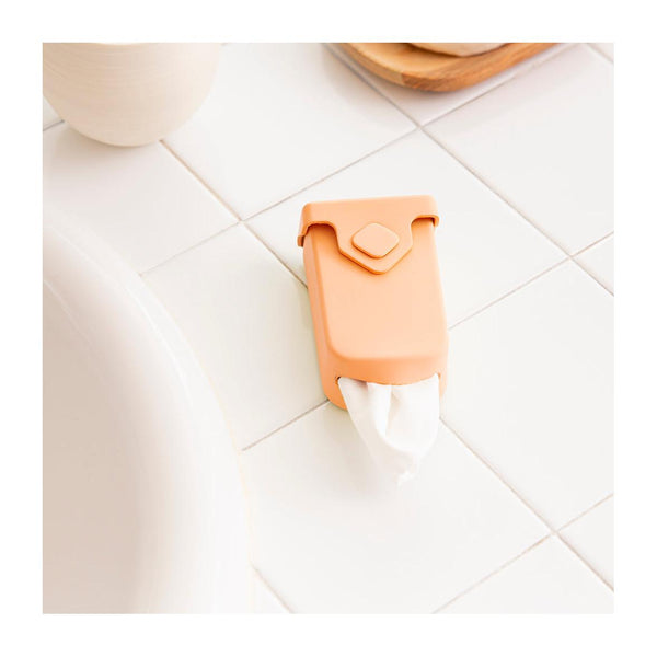 étui à mouchoirs en tissu lavables orange