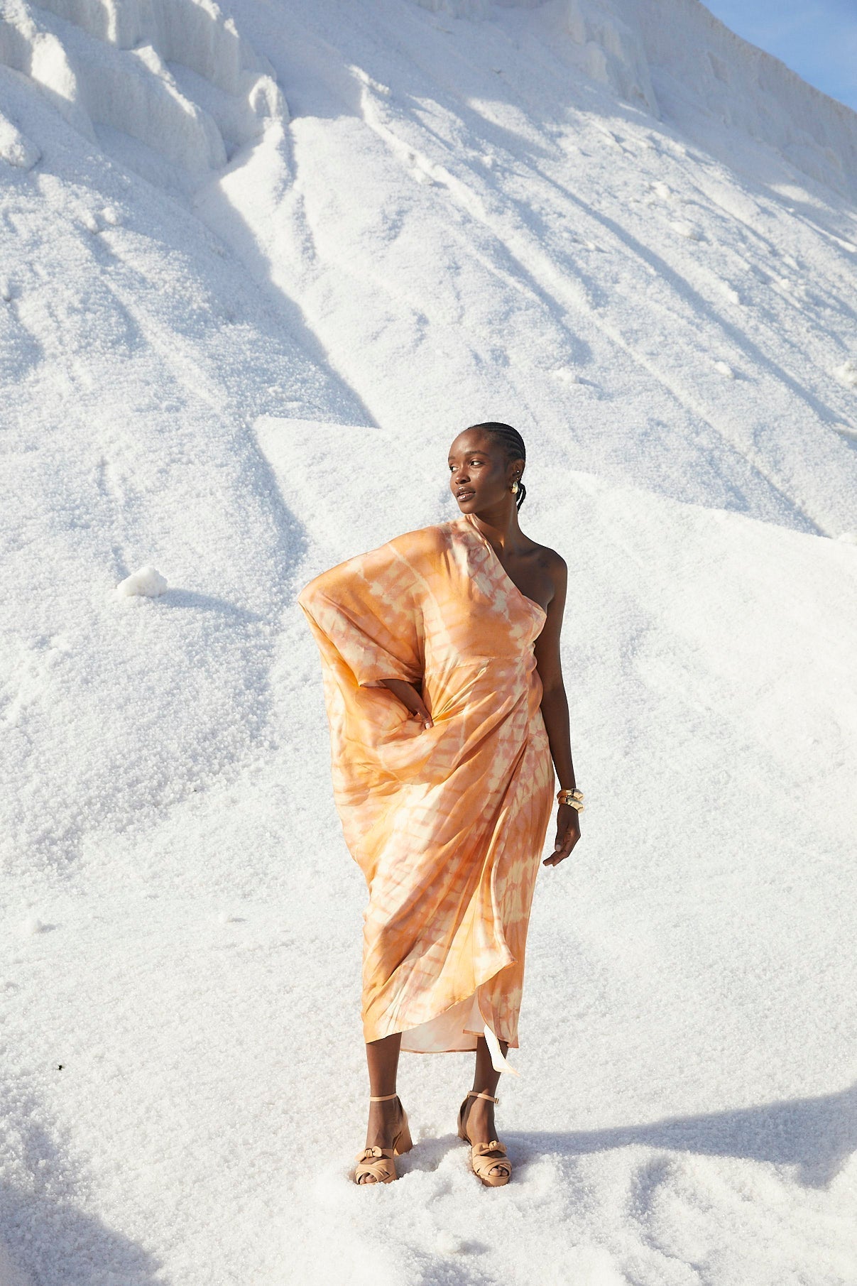 Robe Tunique Longue Délavé Nude