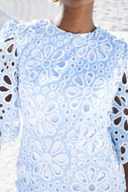 Robe Leyre Découpé Bleu