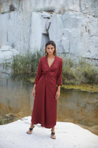 Robe Fernanda Satin Sienne