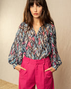 Chemise Iris Marine