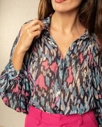 Chemise Iris Marine