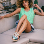 Huaraches Isidora - Argent Blue Mermaid