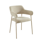 Ivan - Lot De 2 Fauteuils Repas - Tissu Beige