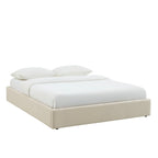 Ivy - Lit Coffre - Tissu Beige