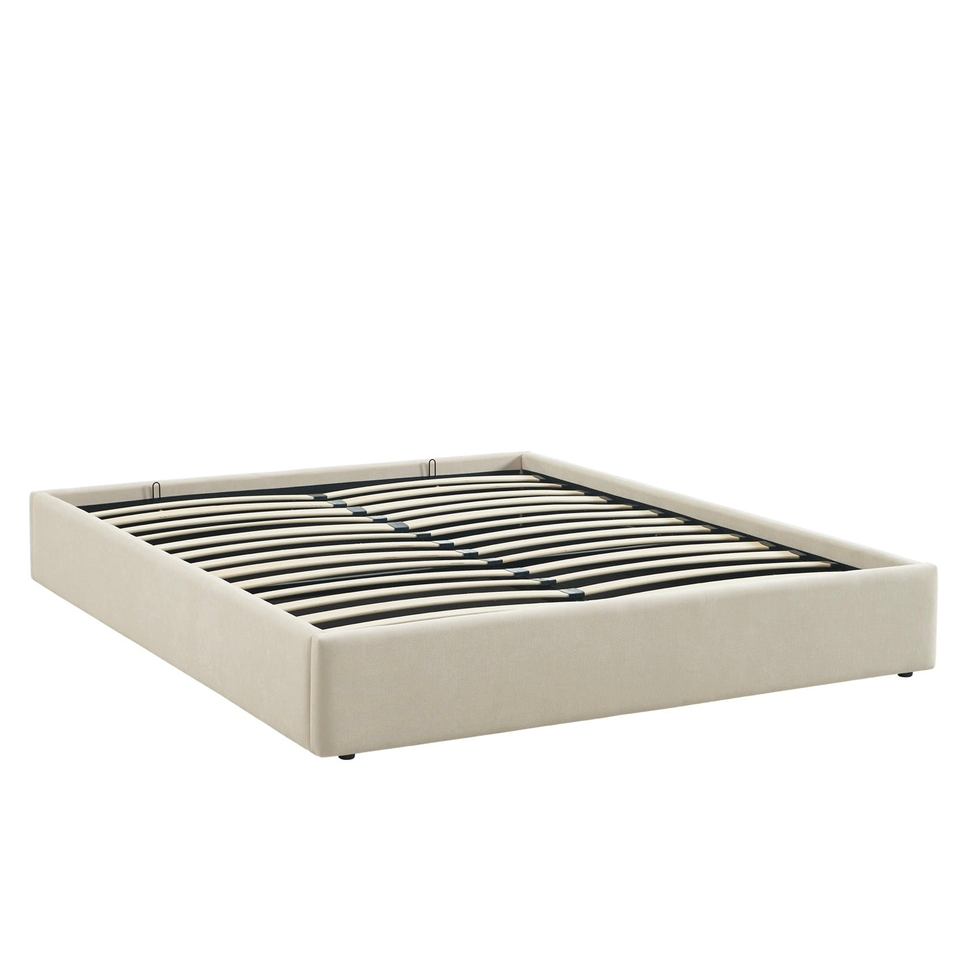 Ivy - Lit Coffre - Tissu Beige