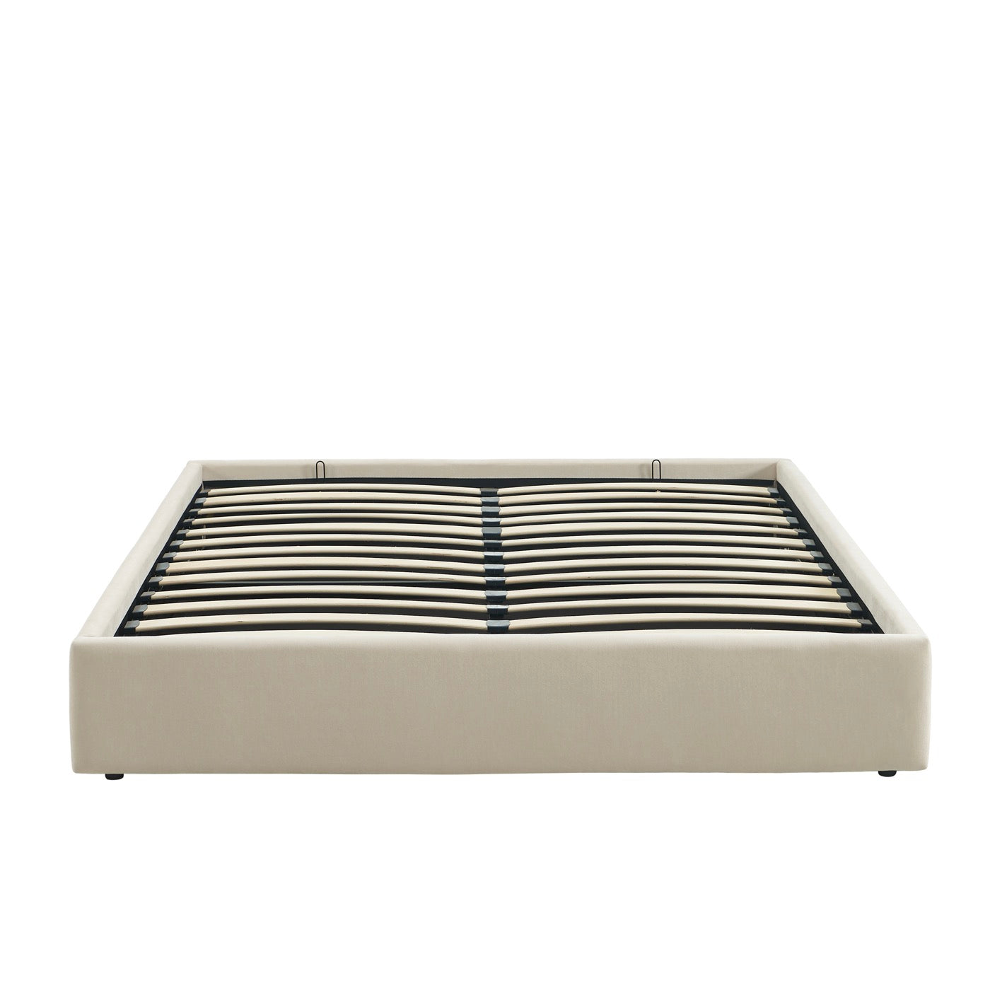 Ivy - Lit Coffre - Tissu Beige