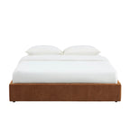 Ivy - Lit Coffre - Tissu Marron