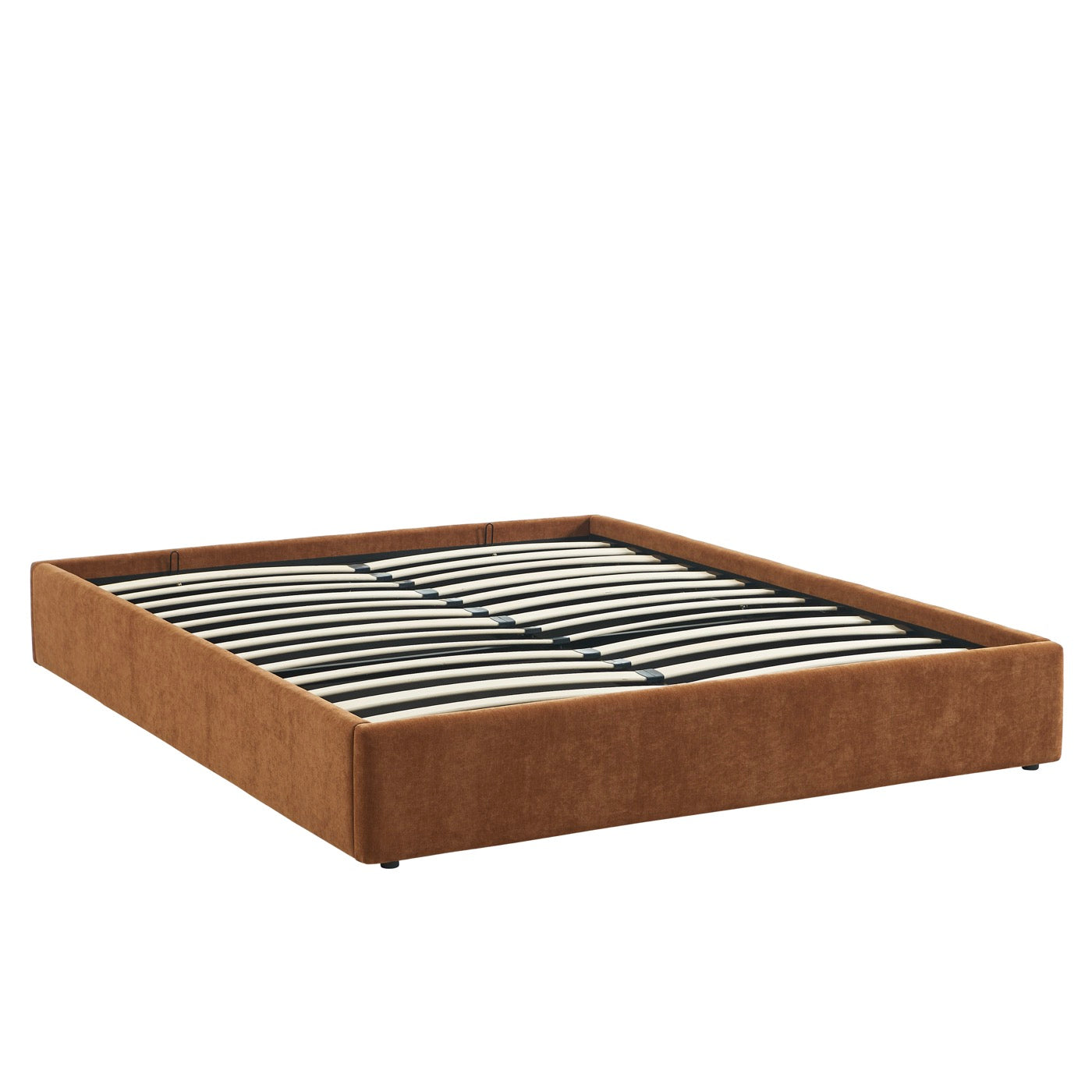 Ivy - Lit Coffre - Tissu Marron
