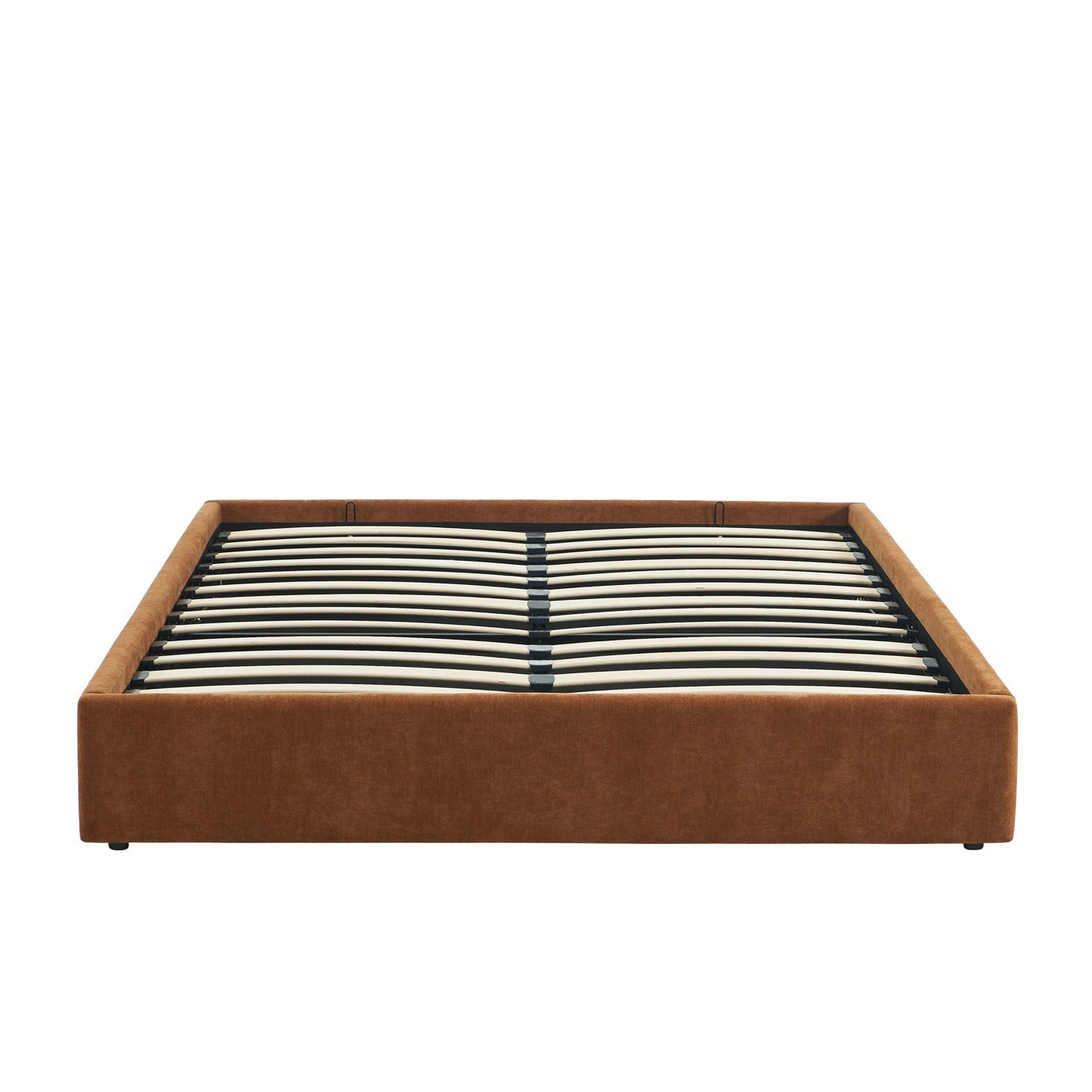 Ivy - Lit Coffre - Tissu Marron