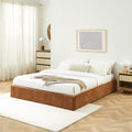 Ivy - Lit Coffre - Tissu Marron