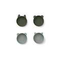 Bol En Silicone Mignon - Lot De 4 Iggy - Hunter Green Mix