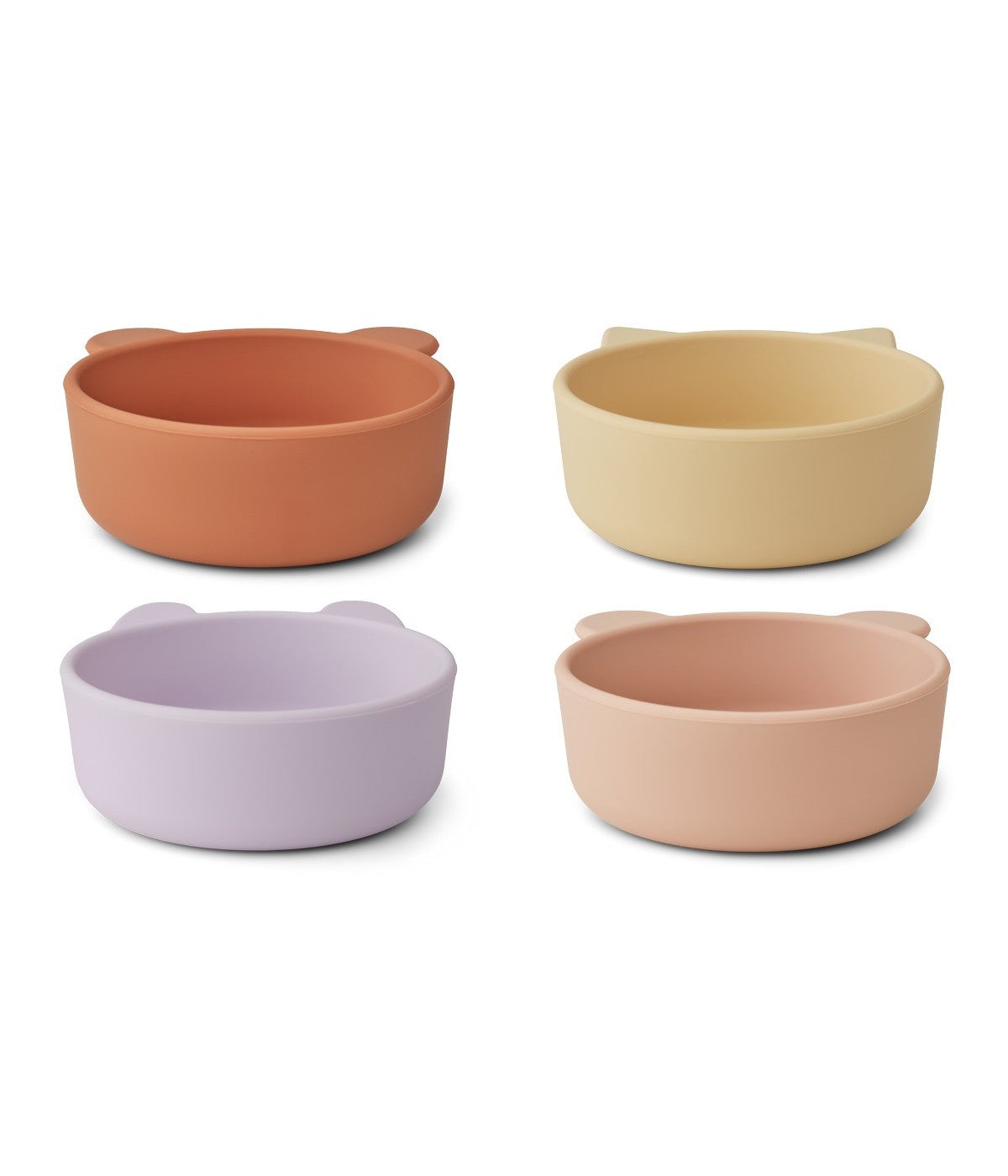 Lot De 4 Bols En Silicone Iggy - Mélange Multi-Couleurs Lavande Clair