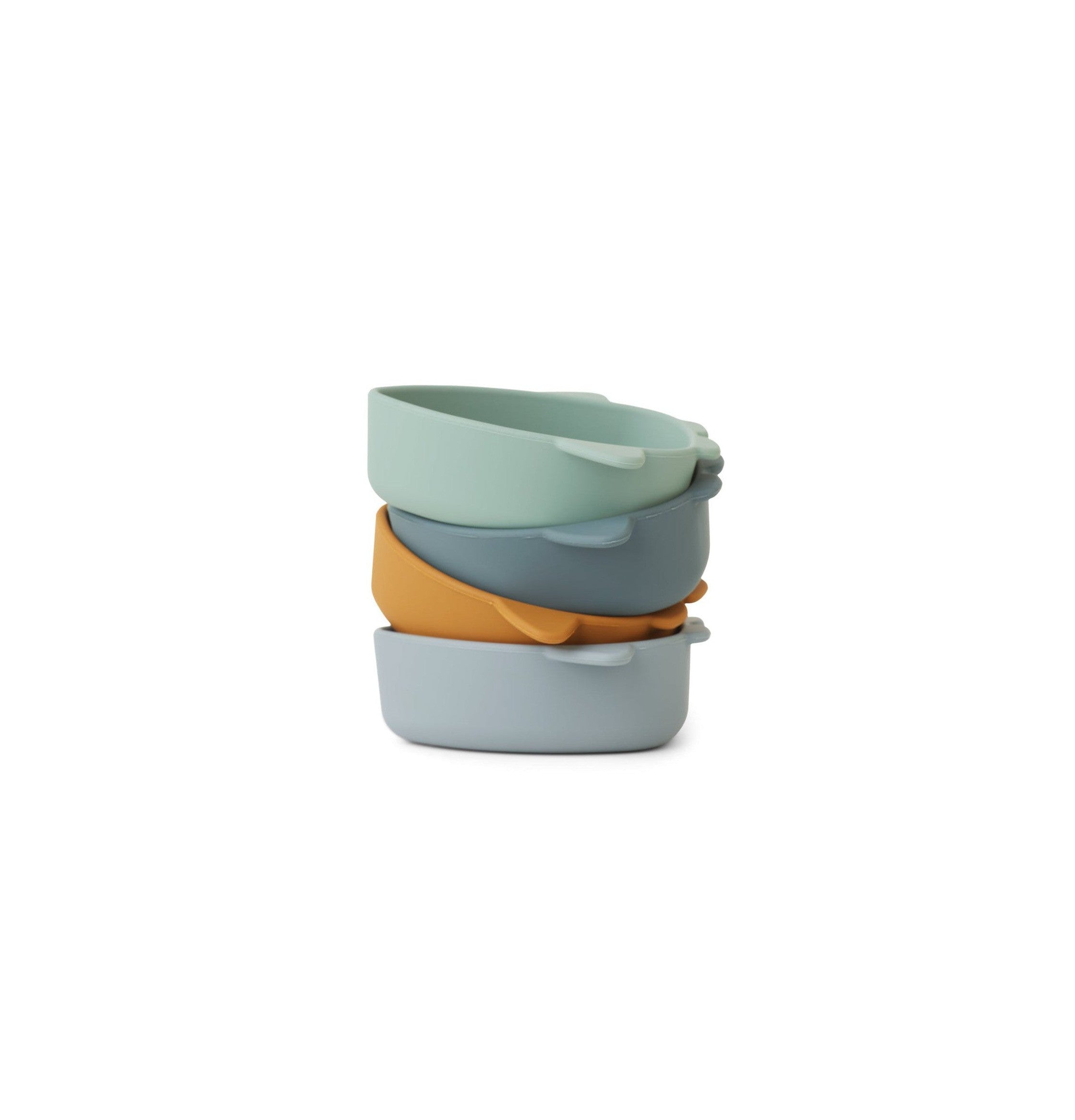 Bol En Silicone Mignon - Lot De 4 Iggy - Space Blue Multi Mix
