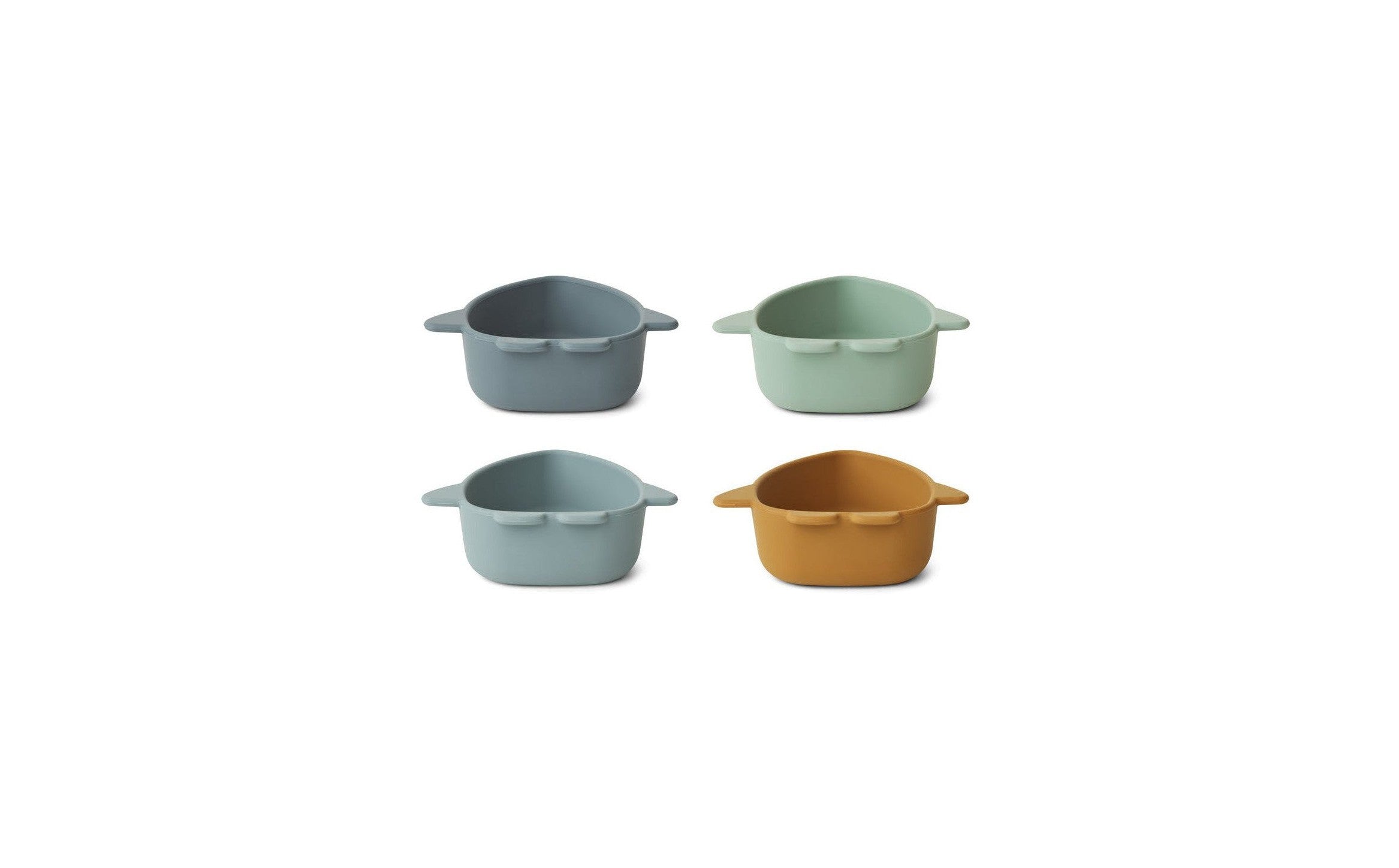 Bol En Silicone Mignon - Lot De 4 Iggy - Space Blue Multi Mix