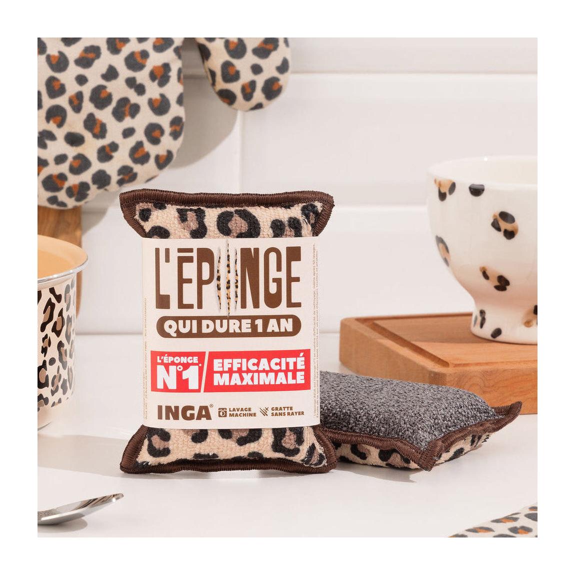 New - Duo D'Éponges Léopard