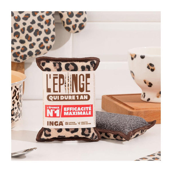 New - Duo D'Éponges Léopard