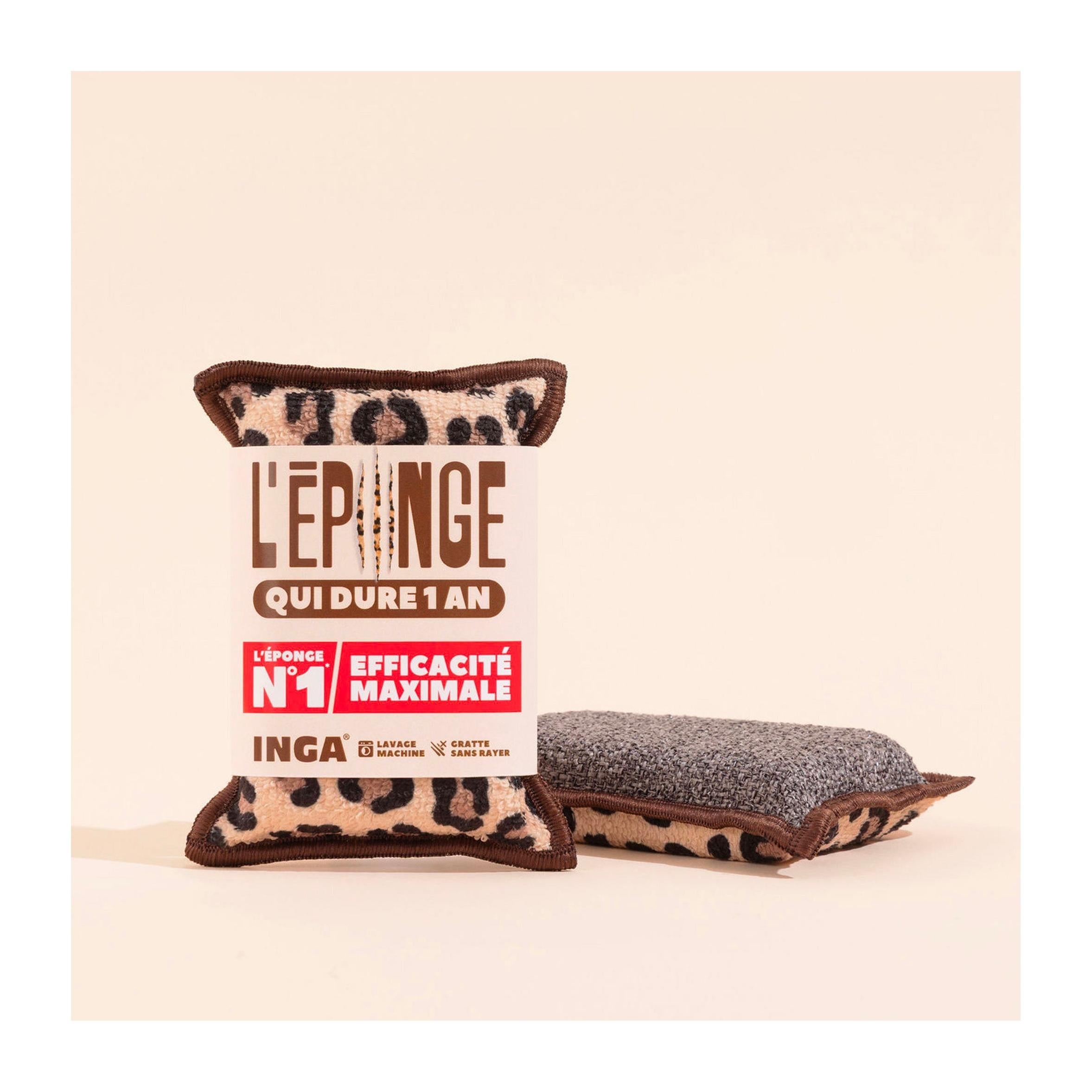 New - Éponges Lavables 4 Léopard