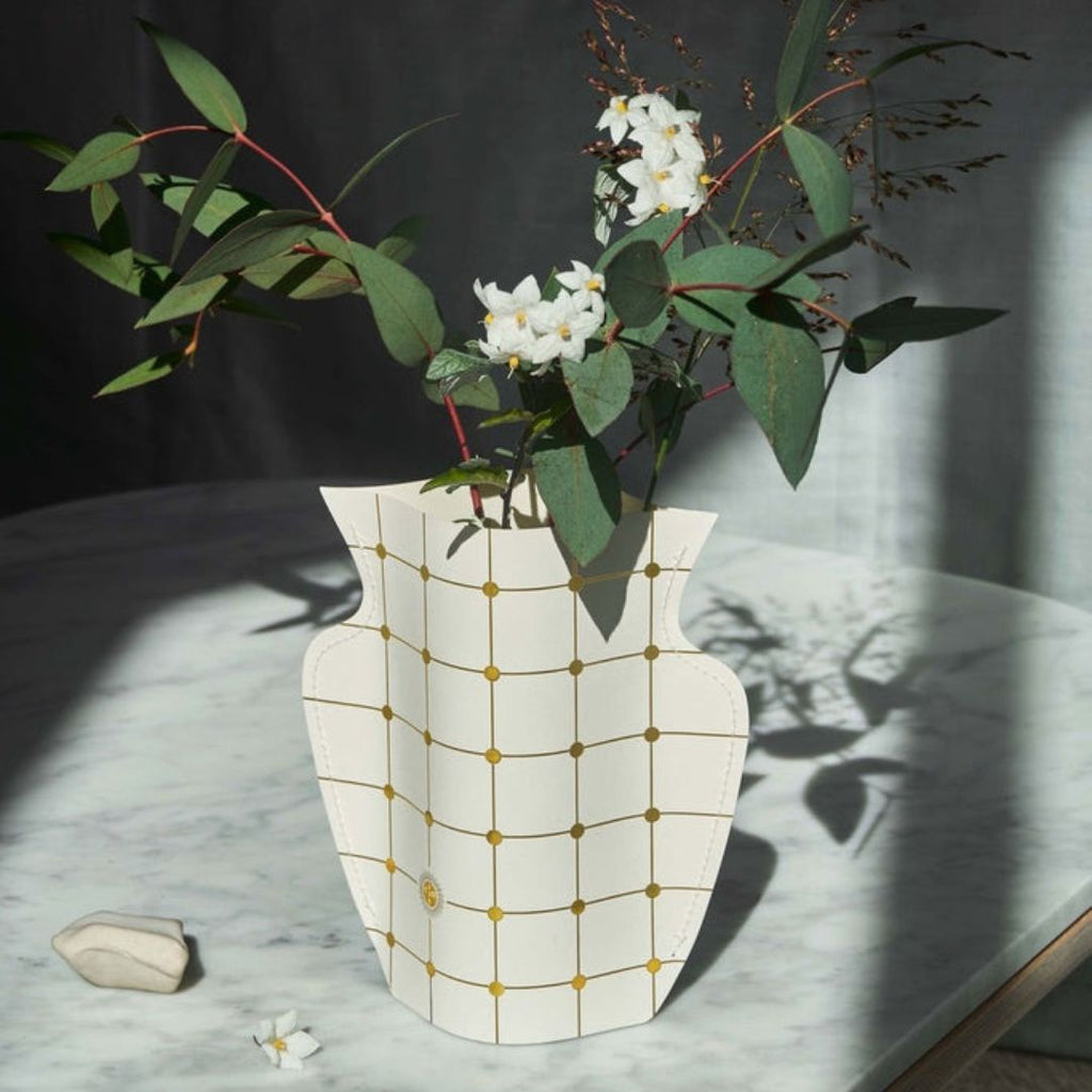 Vase papier blanc inside deco 