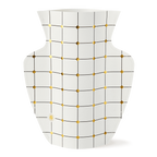 Paper vase blanc et doré inside déco 
