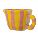 Tasse à expresso rayée jaune et rose inside déco 