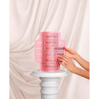 Vase en papier rose perforé inside déco 