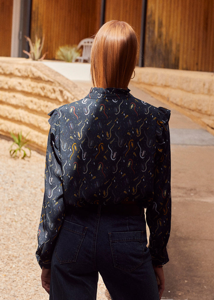 BLOUSE FLUIDE GATIEN FOLK D | MARIE SIXTINE